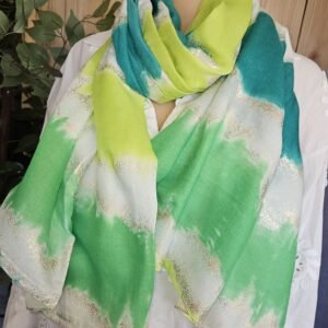 foulard dégradé vert